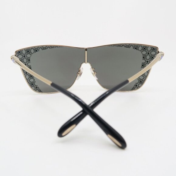 Chopard SCHC20S 998FEL Multicolor Shield Gold/Crystals New Women\'s Sunglasses.